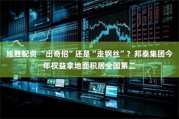 旭胜配资 “出奇招”还是“走钢丝”？邦泰集团今年权益拿地面积居全国第二