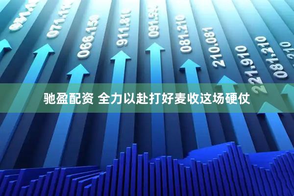 驰盈配资 全力以赴打好麦收这场硬仗