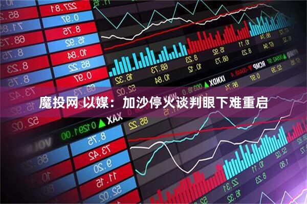 魔投网 以媒：加沙停火谈判眼下难重启